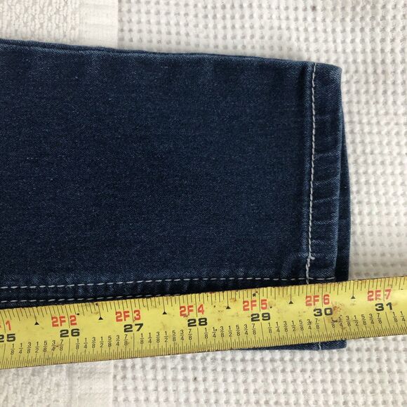 Rampage Womens Chloe Curvy Jeans Juniors 1 Blue Denim Stretch Blend 27 X 30 - Picture 9 of 10